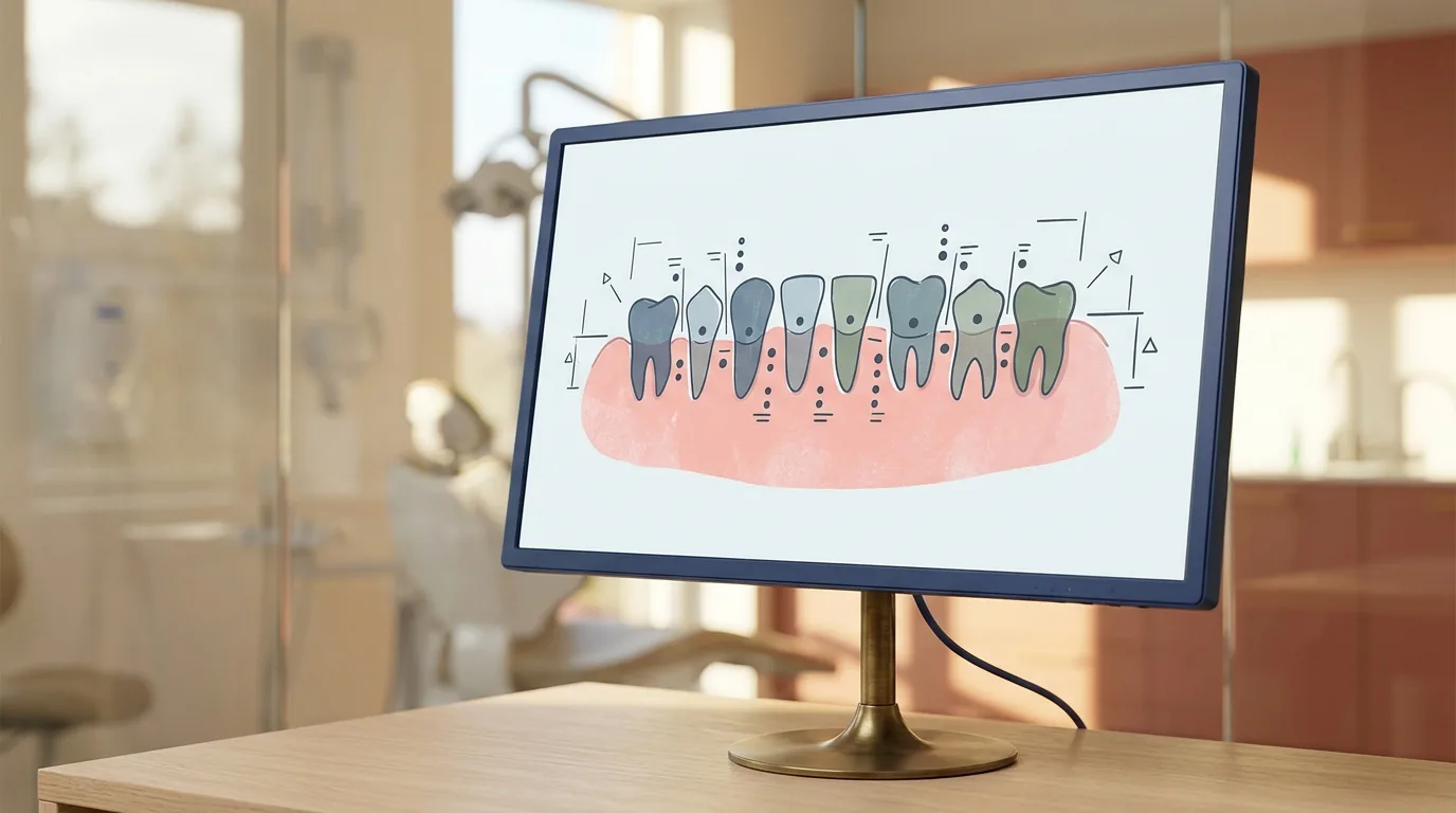 Periodontograma digital: cómo el software acelera el sondaje